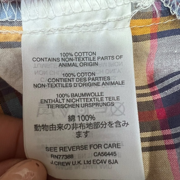 J. Crew Plaid top - Picture 9 of 9